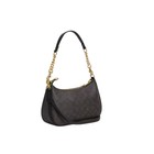 Coach Ca548 Teri Shoulder Bag In Signature Canvas gold brown Free Shipping New