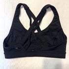 Lululemon Black Racerback Running Sports Bra With Pockets Sz 8