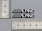 Alpine Custom Speaker Badge Logo Emblem Premium Silver Pair With Adhesive 