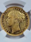Great Britain 1871 Sovereign Ngc Au-58 St  George