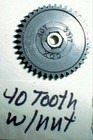40 Tooth Ultra Thin Hi Performance Slot Car Spur Gear With Thrust Nut Cox Nos