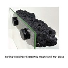 Magnetic Reef Coral Frag Rack Strong N52 Magnets For 1 2  Glass  black  Black
