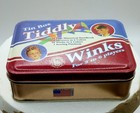 Vintage  Reproduction Tiddly Winks Toy Game In Pretty Collectible Tin  1996