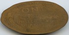1933 World s Fair Chicago Sky Ride A Century Of Progress Coin Elongated Cent 2