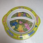 Backyardigans Child Melamine Plate W  Food Divider 2005 Munchkins