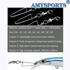 High Strength Fishing Snap Swivels - Stainless Steel Ball Bearing    
