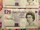 Lot Of  3  20 Pounds Bank Of England Elizabeth Ii Sir Edward Elgar 1999-2004