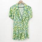 Zara Floral Romper Mini Dress Large