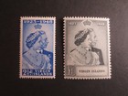 British Virgin Is  1948 Silver Wedding Set Mnh Mint Never Hinged S g  124-125