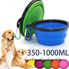 Foldable Silicone Pet Travel Bowl Collapsible Dog Cat Food Water Feeder Dish For