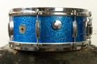 1960s Gretsch 5 5x14 Blue Sparkle Model 4157 Snare Drum