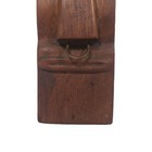 Vtg Carved Wood Rapa Nui Moai Easter Island Sculpture Tribal Art Statue - 11 75 