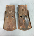 Antique Steel Barn Door Single 4  Rollers With 8  Foot Track Vtg Old 1148-25b