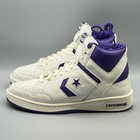 Converse Men s 11 5 Sneakers Leather Basketball Vintage White Weapon Mid A11211c