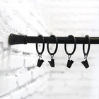 Curtain Rings With Clips 2 Inch Interior Diameter Openable 24 Pack Rustproof