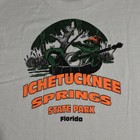 Vintage Ichetucknee Springs State Park Florida Shirt Mens L Alligator Hanes Tee