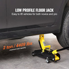 Low Profile Floor Jack 2 Ton Heavy Duty Hydraulic Car Jack W single Piston Pump