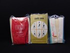 3 Pr Nos Girls Tights Sz 8 10 12 14 White Ivory Red Ribbed Net Vtg 1970s