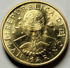 2000 R San Marino 20 Lire - Man Toward 3rd Millennium Commemorative Km 400 Italy