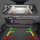 4k 10  Dual Dash Cam Car Rear Mirror View Backup Dual Camera Night Vision Ips Us