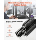 Uimoso 4pcs 4040 Aluminum Extrusion 78 74  2000 Mm T Slot Anodized Linear Rail