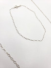Vintage Lind 925 Sterling Silver Figure 8 Link Chain Necklace   Bracelet Set