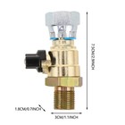 Universal Front Wheel Air Brake Cutoff Valve 18mm Metal Alloy Thread For Car