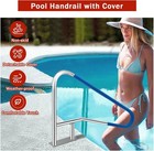 54 x36  Swimming Pool Safety Handrails 375lbs Stainless Steel Pool Stair Rail
