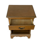 Vintage 1950 s Salem Walnut Finish Wood Nightstand With Drawer - Rare  
