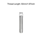 Fully Threaded Rod M10 X 50mm 1 5mm Pitch 304 Stainless Steel Studs 15 Pack