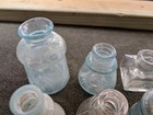 Lot Of 10 Antique Inkwel Bottles Shoe Polish Bixby Sanford s Stafford Carter s