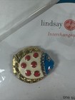 Pair Of Lindsay Phillips Interchangeable Jeweled Lucy Shoe Snaps New