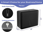 Multifold Paper Towel Dispenser Wall Mount Black Folded Hand Towel Device