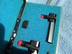 Super Wee Vee Blocks Miniature Vblocks W clamps Toolmaker Machinist Set Nos