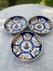 3 Antique Japanese Imari Scalloped Plates Hand-painted Porcelain 6   