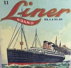 C 1920 Ocean Liner Ship Currants Blaul Fruit Box Burlington Ia Original Antique 