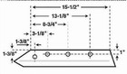 Ff144rs Ford 14  4 Bolt Heat-treated Plow Point Ribbed Plowshare Plow Share