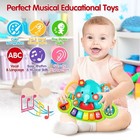 Baby Piano Toy 6 To 12 Months Light Up Music Baby Toys For 0 6 9 12 18