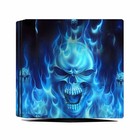 Blue Vinyl Skin Decal Stickers Covers Set For Ps4 Pro Console   2 Controllers