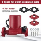 Hot Water Circulator Pump 115v 3-speed Circulation Cast Iron Red