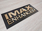 Us Stock Imax Enhanced Wall Sign Gold Acrylic Aluminum Plaque Home Theater Decor