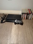 Sony Playstation 3 Console Bundle W  Controller  Power Cables  Games   Cases