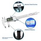 Digital Caliper Ip54 Waterproof Stainless Steel Measuring Tool 6 Inch Lcd
