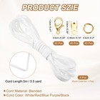 4 Pcs Suede Cord For Jewelry Making White red blue Purple black