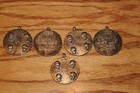 5  Beatles Mcmlxiv Record Rock Music Pendant Tokens Charm John Paul Ringo George