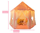 Pink Princess Castle House Indoor outdoor Kids Play Tent For Girls W  Led Lights