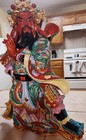25  Antique Colorful Porcelain- Guan Gong Yu Warrior God Statue- Big   Heavy