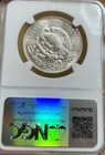 1948 Ngc Ms64 Mexico 1 Un Peso Bright White Silver Coin
