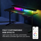 Gtracing Gtz-510-rgb Lumina Elite Led Gaming Desk  Integrated Rgb Lighting 