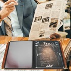 Hotel Menu Cover Binder For Booklet Folder Restaurant Clear Sleeves